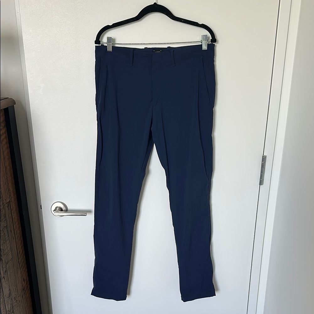 J. Crew Stretch Blue Dress Pants Straight Leg